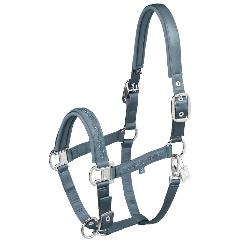 Eskadron Classic Sports Mattgloss Jewel Headcollar - Steel Blue