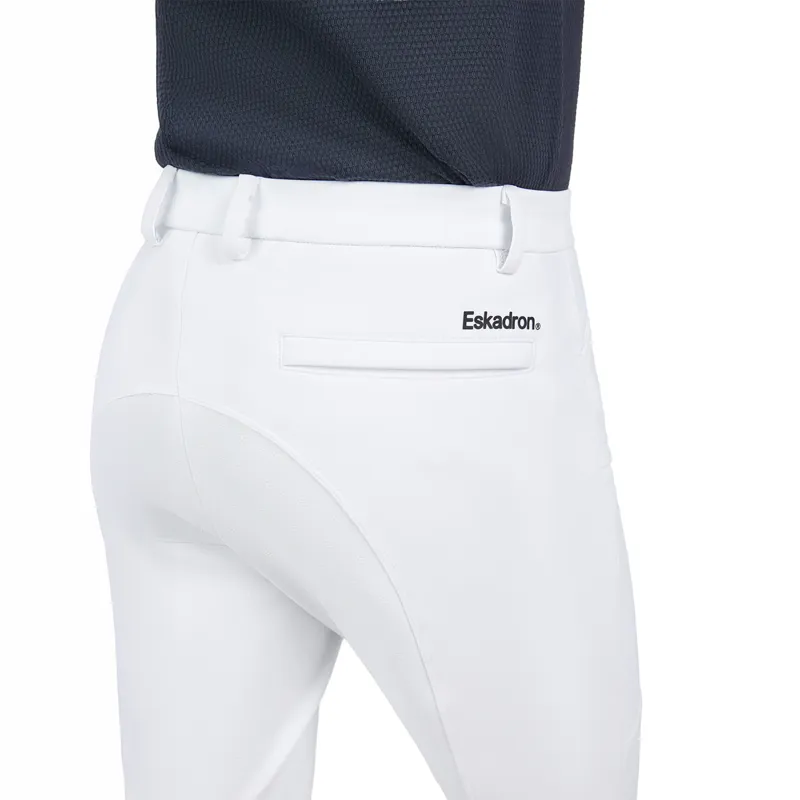 Eskadron Core Full Grip Mens Competition Breeches - White-4