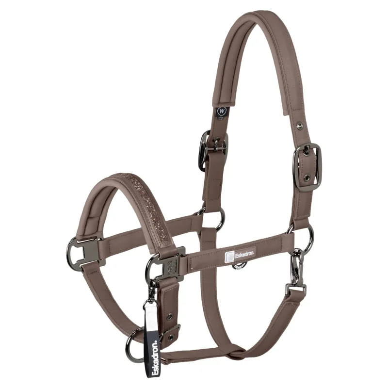 Eskadron Dynamic Softshell Double Pin Headcollar - Powder Taupe Pre-Order