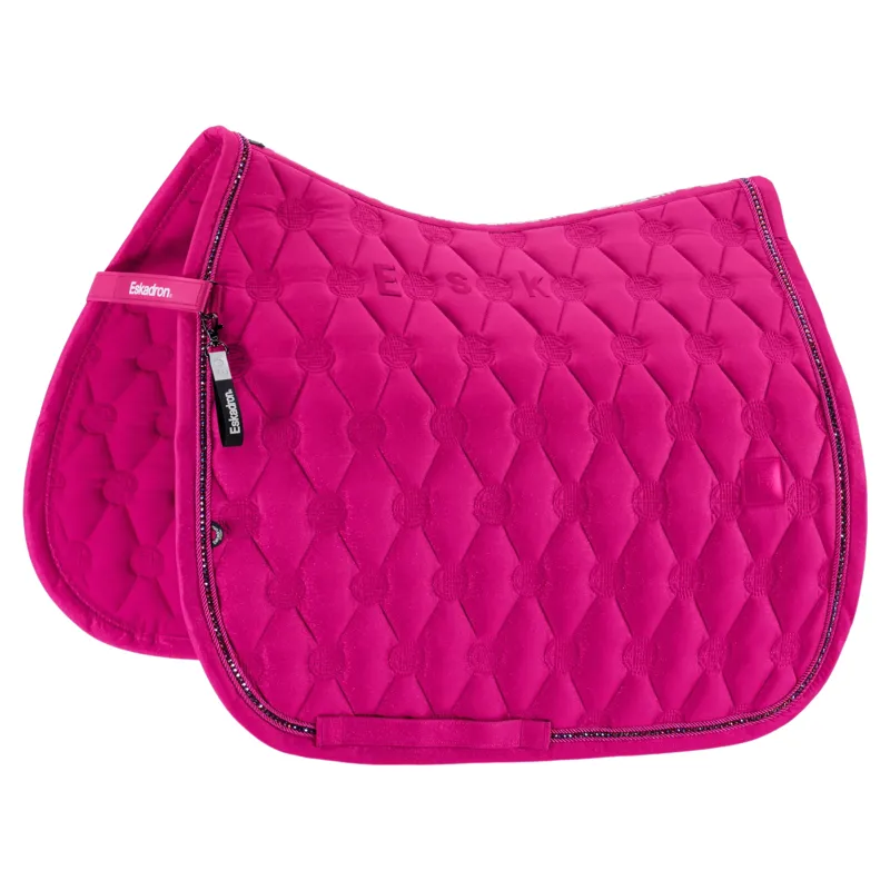 Eskadron Dynamic Sparkle Crystal Dressage Saddlecloth - Lipstick Pre-Order