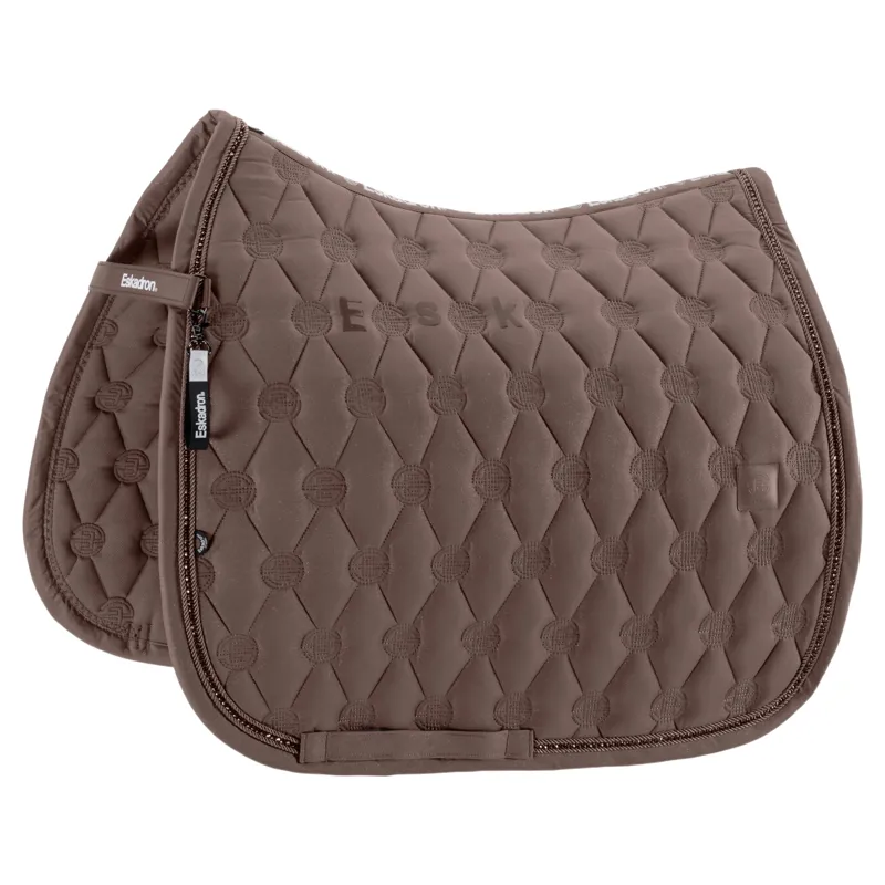 Eskadron Dynamic Sparkle Crystal Dressage Saddlecloth - Powder Taupe