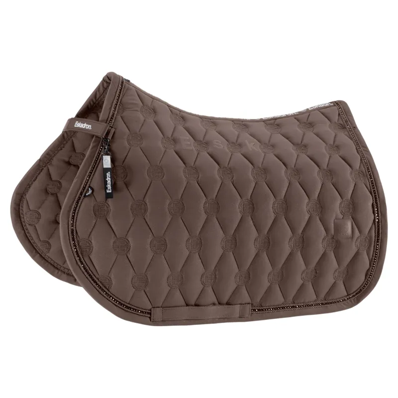 Eskadron Dynamic Sparkle Crystal Jump Saddlecloth - Powder Taupe