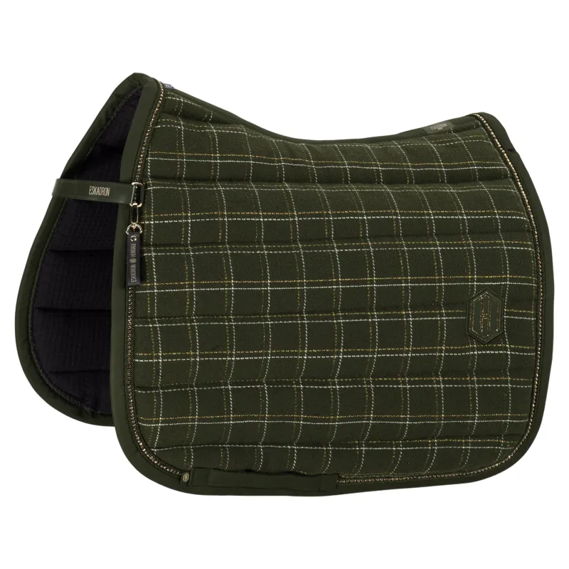 Eskadron Heritage Boucle Crystal Dressage Saddlecloth - Deep Moss