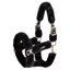 Eskadron Heritage Faux Fur Double Pin Headcollar - Black Pre-Order