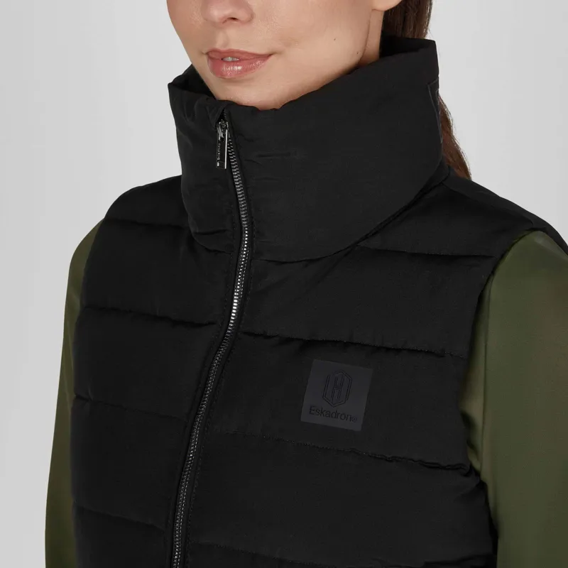 Eskadron Heritage Womens Quilted Gilet - Black-5