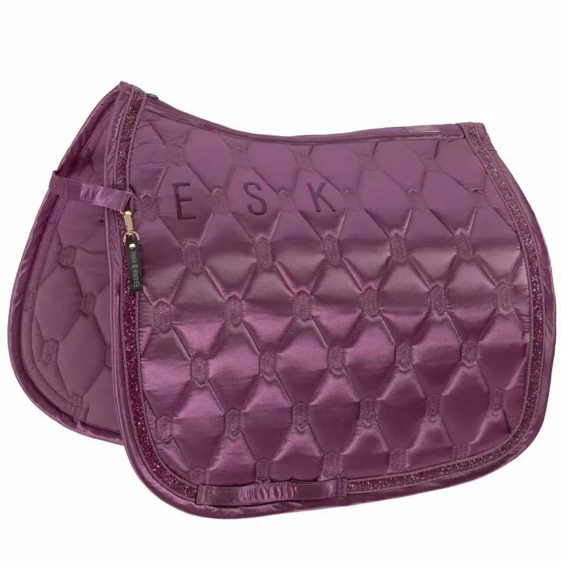 Eskadron Heritage Satin Jewel Dressage Saddlecloth - Wildberry