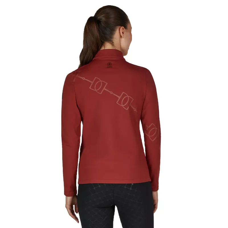 Eskadron Heritage Womens Half-Zip Shirt - Merlot-1
