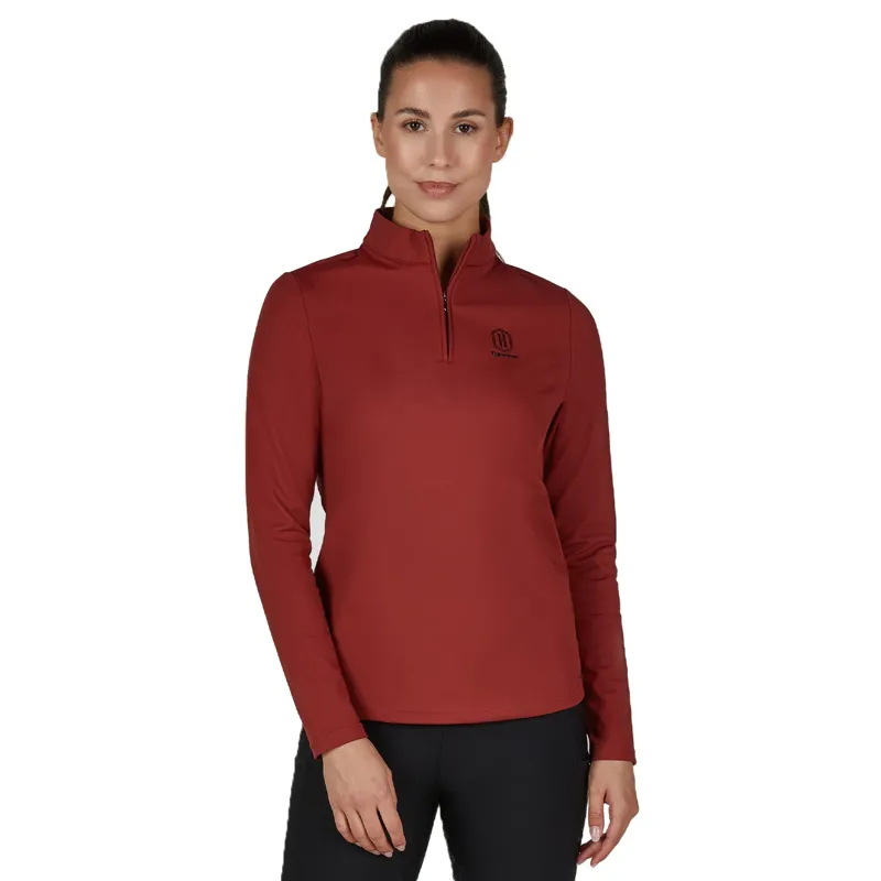 Eskadron Heritage Womens Half-Zip Shirt - Merlot
