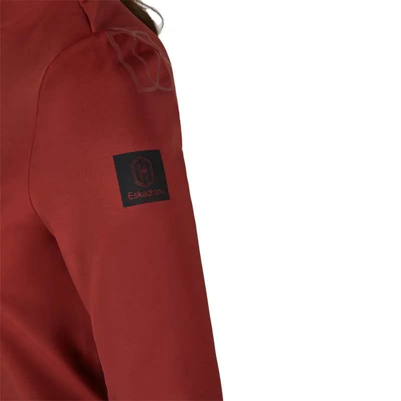 Eskadron Heritage Womens Half-Zip Shirt - Merlot-5