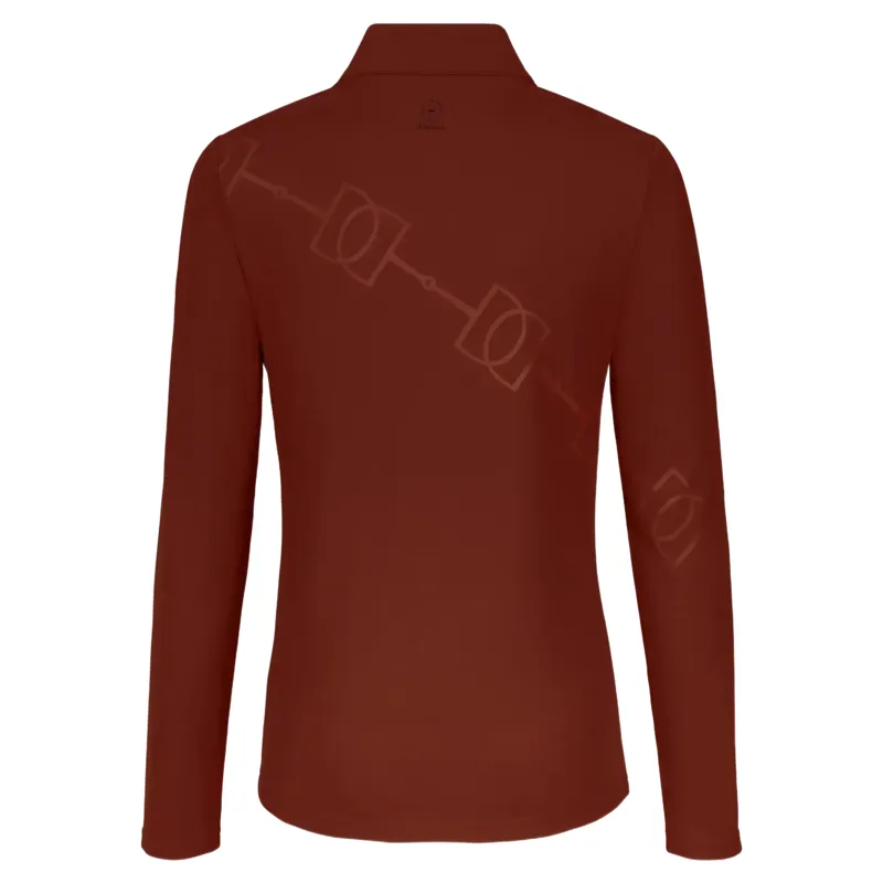 Eskadron Heritage Womens Half-Zip Shirt - Merlot-3