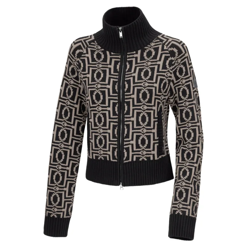 Eskadron Heritage Womens Knit-Zip Cardigan - Black-4