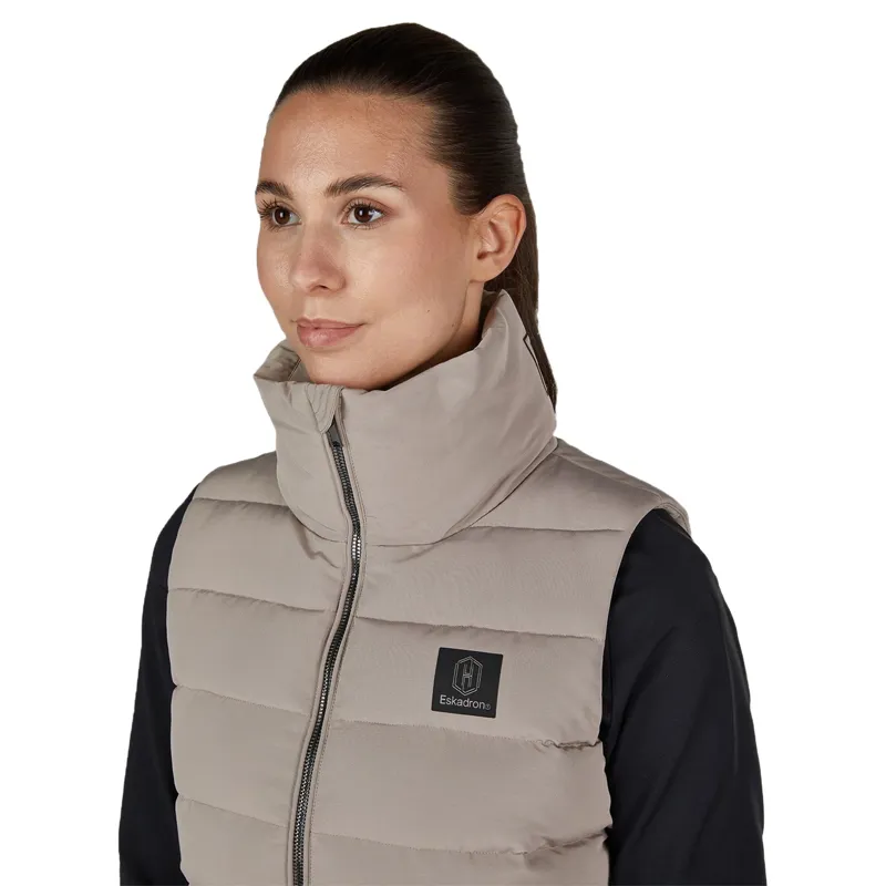 Eskadron Heritage Womens Quilted Gilet - Ash-4