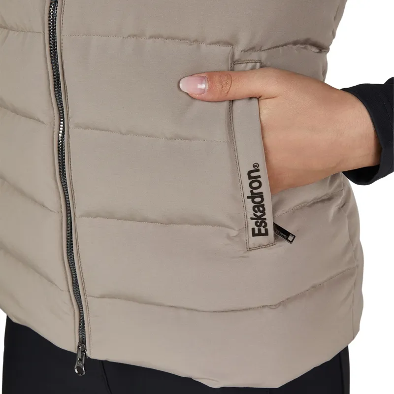 Eskadron Heritage Womens Quilted Gilet - Ash-5