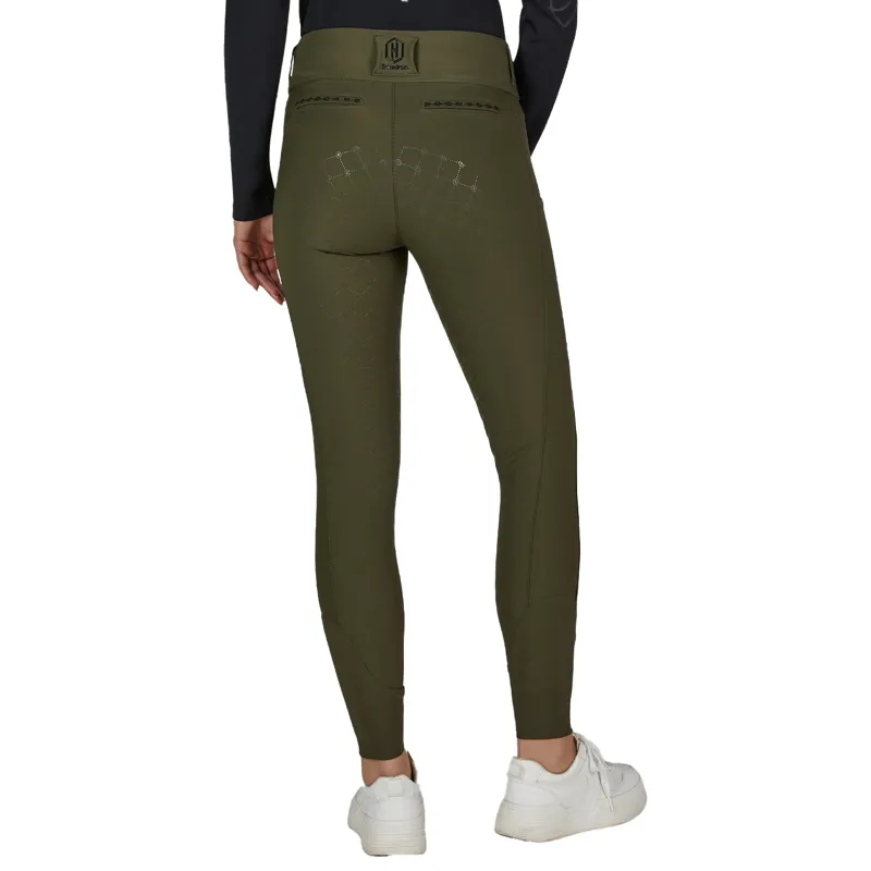 Eskadron Heritage Pro Full Grip Womens Riding Tights - Deep Moss Pre-Order-1