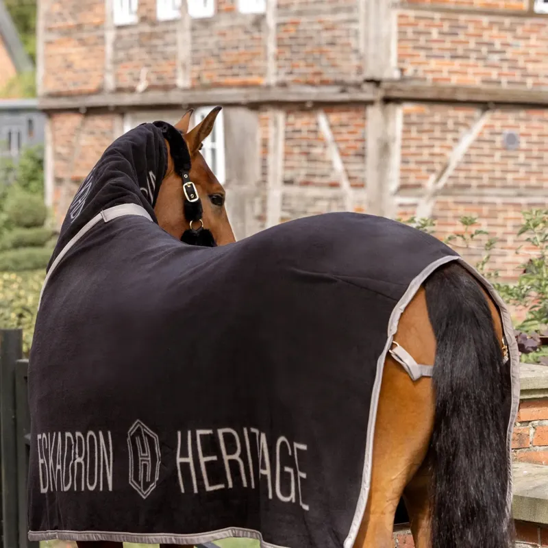 Eskadron Heritage Zip-Neck Shawl Fleece Rug - Black