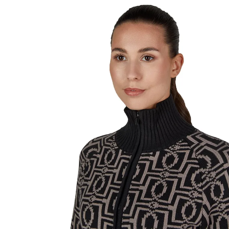 Eskadron Heritage Womens Knit-Zip Cardigan - Black-9