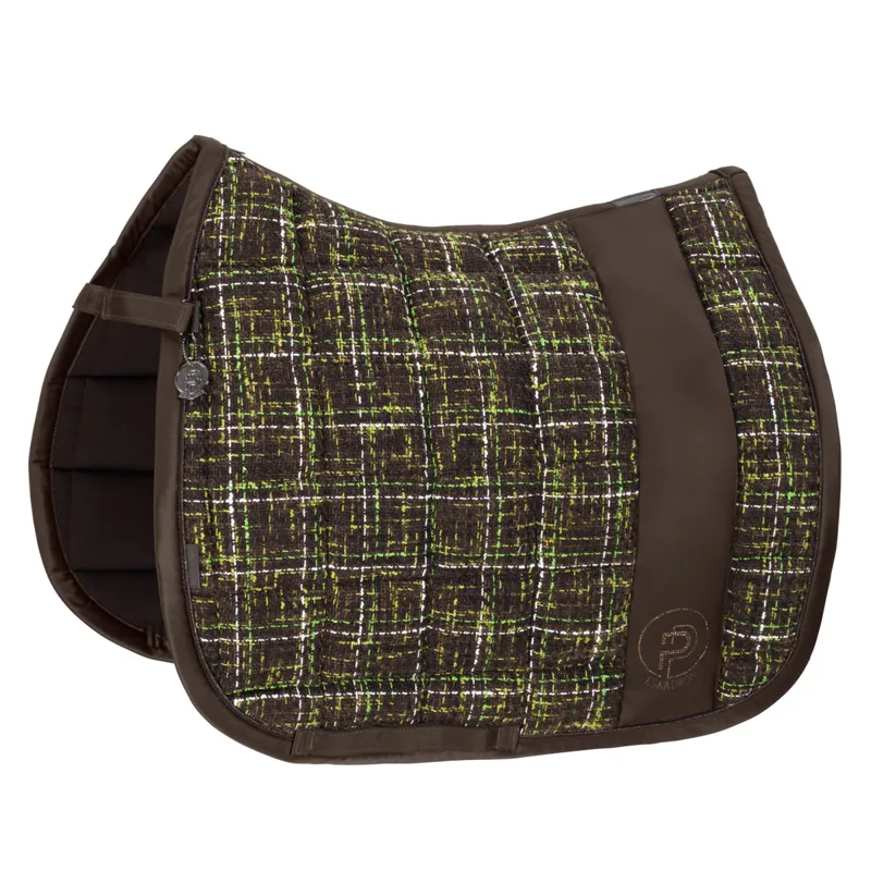 Eskadron Platinum Big Square Boucle Dressage Saddlecloth - Teak Brown