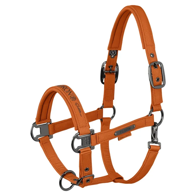 Eskadron Platinum Heritage Sparkle Double Pin Headcollar - Amber