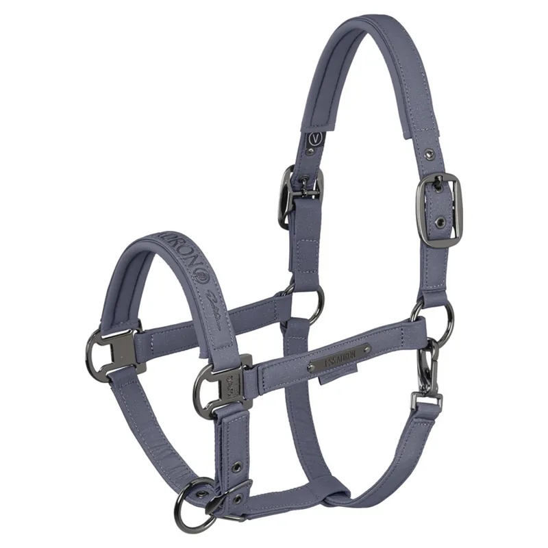 Eskadron Platinum Heritage Sparkle Double Pin Headcollar - Slate Blue