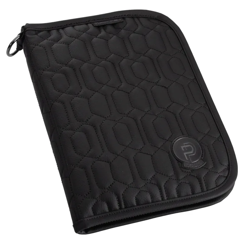 Eskadron Platinum Leather Passport Holder - Black