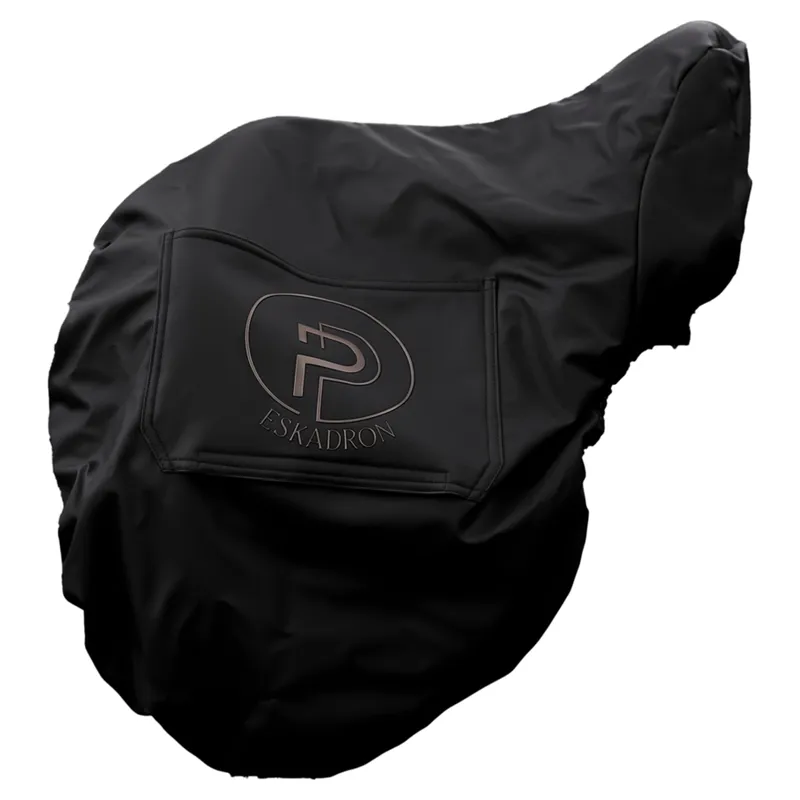 Eskadron Platinum Leather Saddle Cover - Black