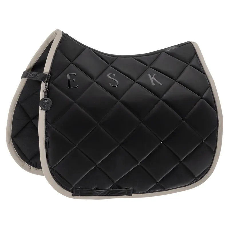 Eskadron Platinum Silk Diamond Dressage Saddlecloth - Black