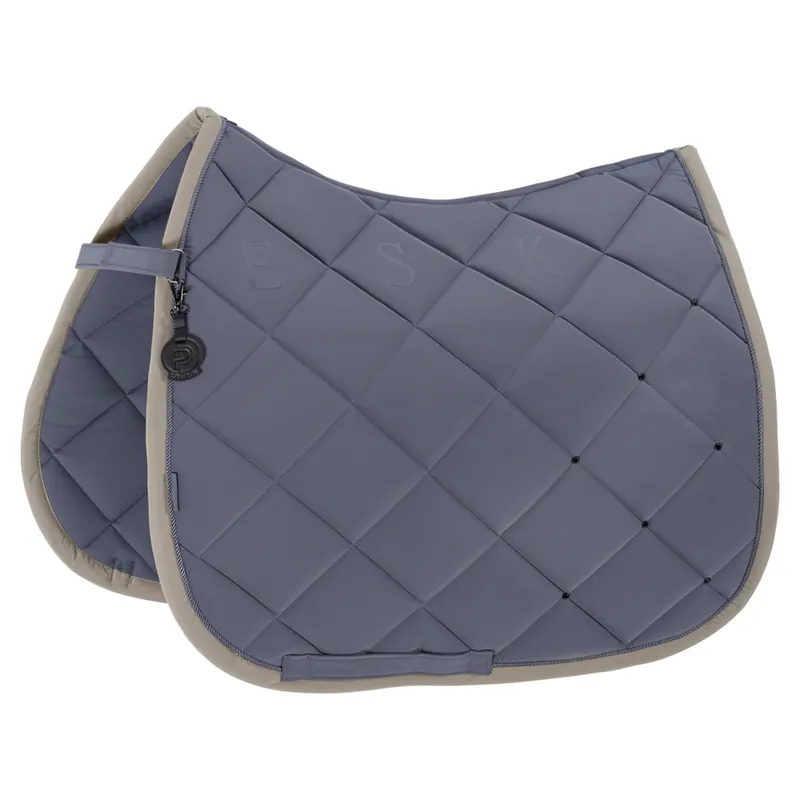 Eskadron Platinum Silk Diamond Dressage Saddlecloth - Slate Blue