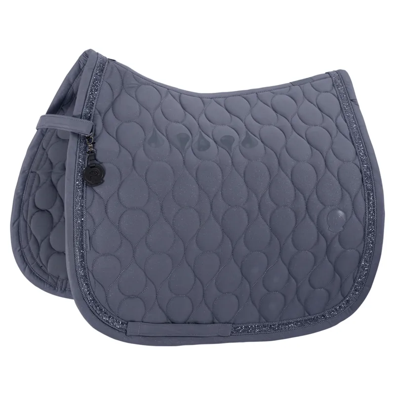 Eskadron Platinum Sparkle Jewel Dressage Saddlecloth - Slate Blue