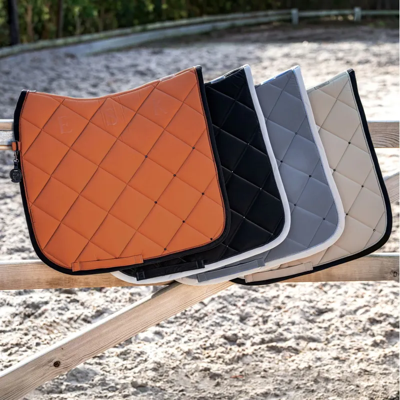 Eskadron Platinum Silk Diamond Dressage Saddlecloth - Black-1