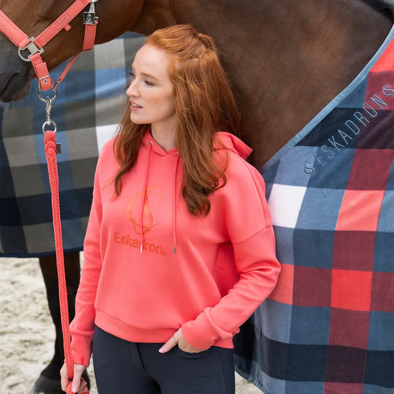 Eskadron Classic Sports Ladies Hoodie - Coral Blossom-4