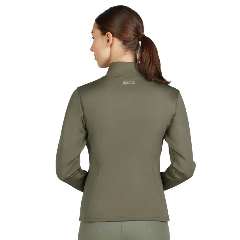 Eskadron Classic Sports Ladies Full Zip Jumper - Dusty Olive-5