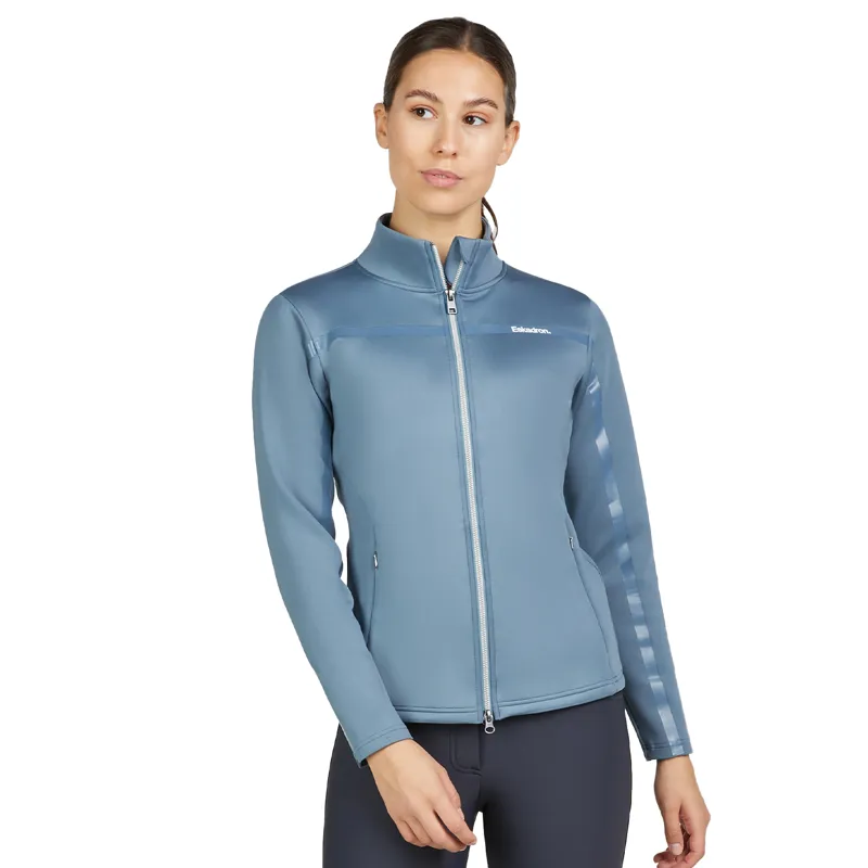 Eskadron Classic Sports Ladies Full Zip Jumper - Steel Blue
