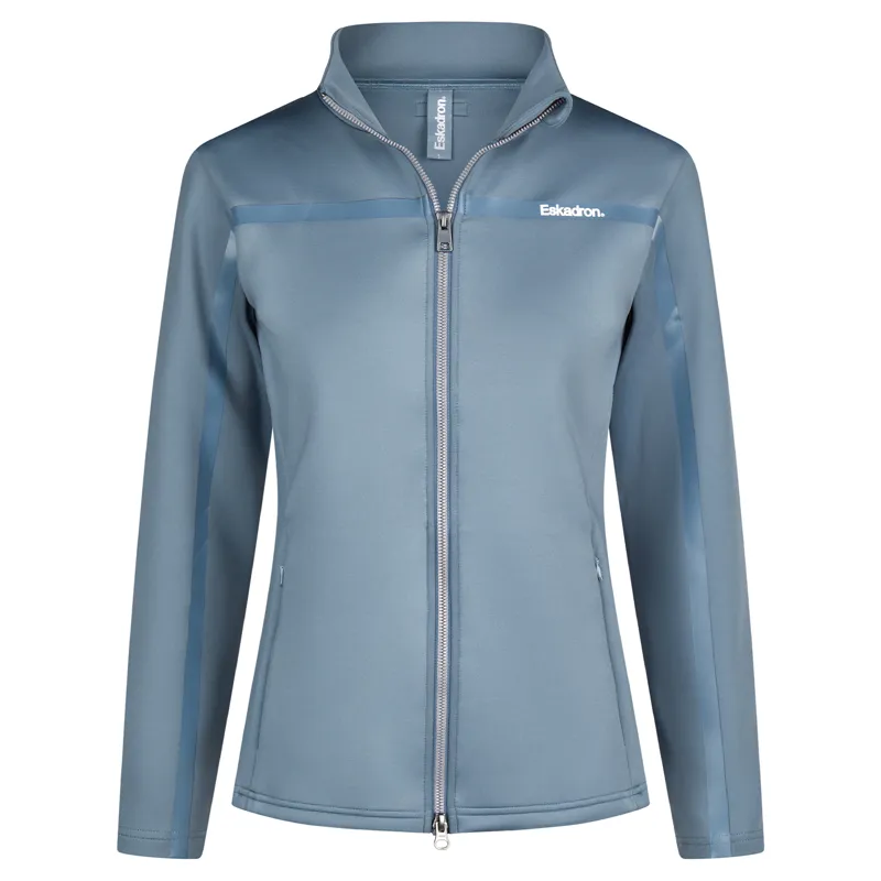 Eskadron Classic Sports Ladies Full Zip Jumper - Steel Blue-1