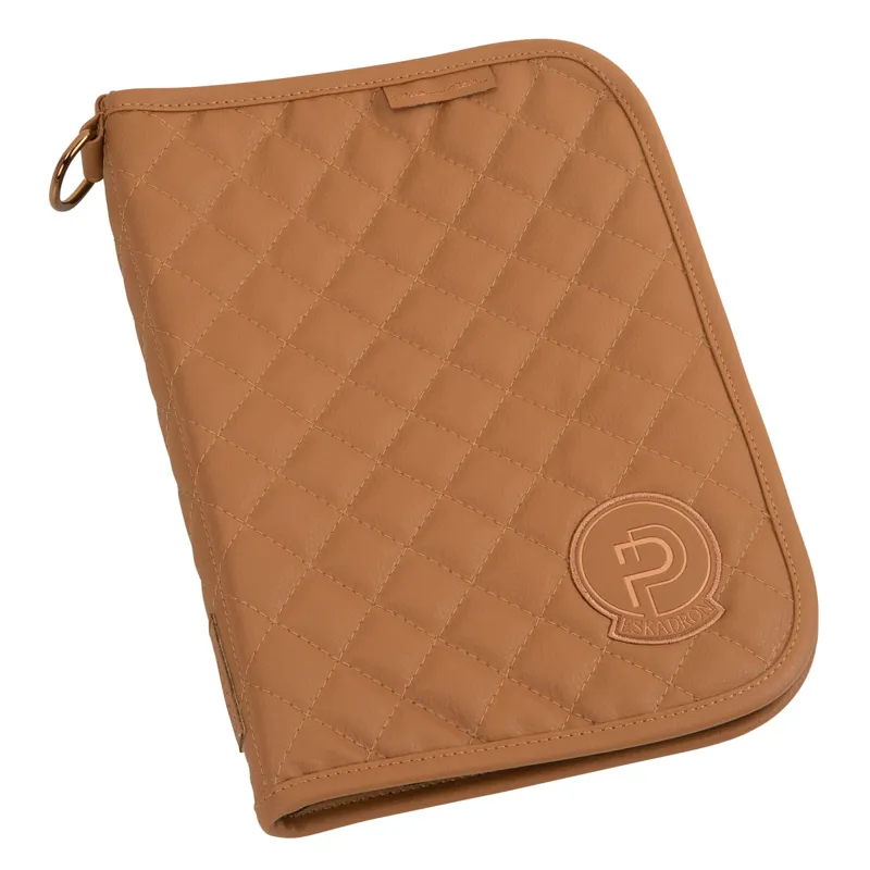 Eskadron Platinum Faux Leather Horse Passport Holder - Cognac