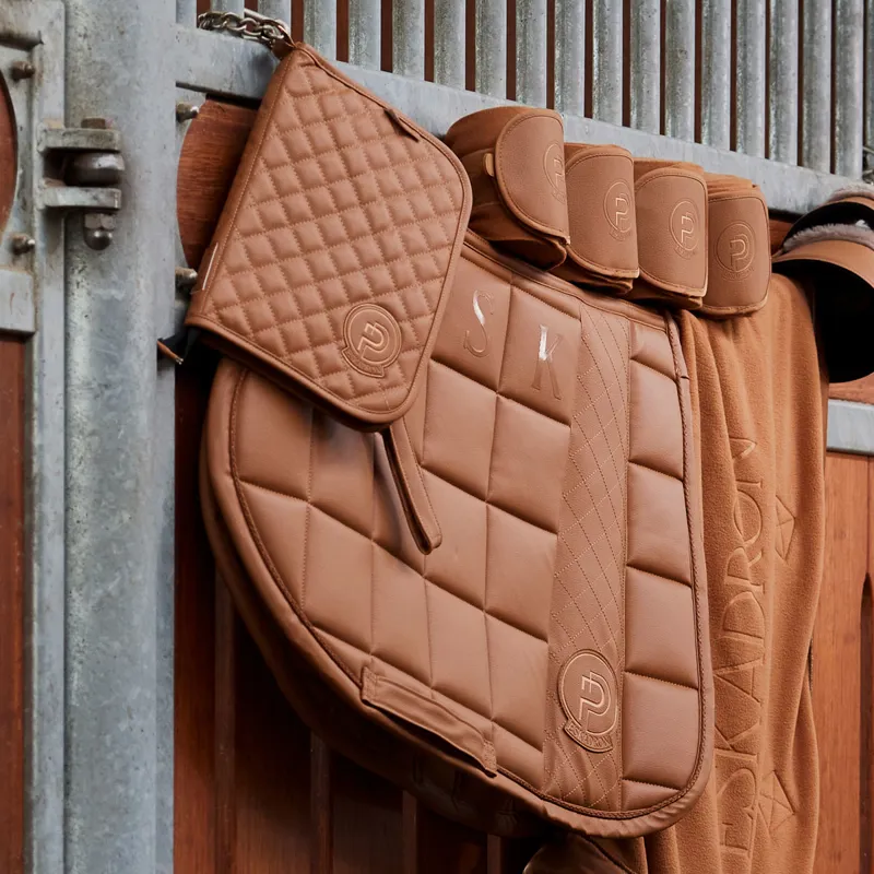 Eskadron Platinum Faux Leather Horse Passport Holder - Cognac-1