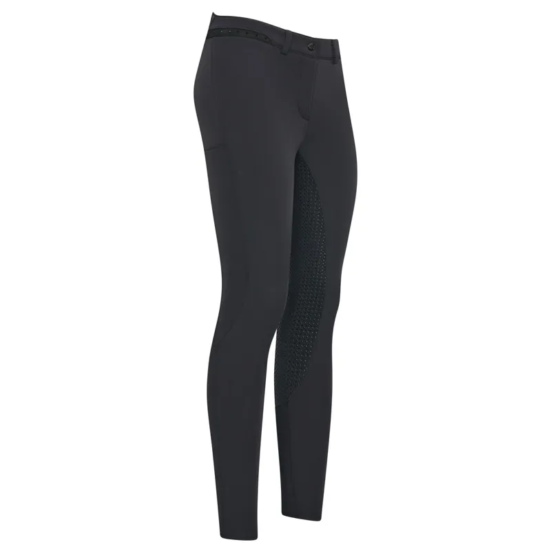 Euro-Star Equitation Queen Diamond Full Grip Ladies Breeches - Black