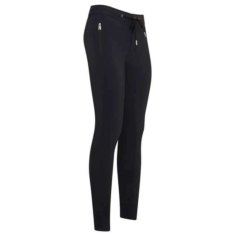 Euro-Star Athleisure Full Grip Mens Breeches - Black