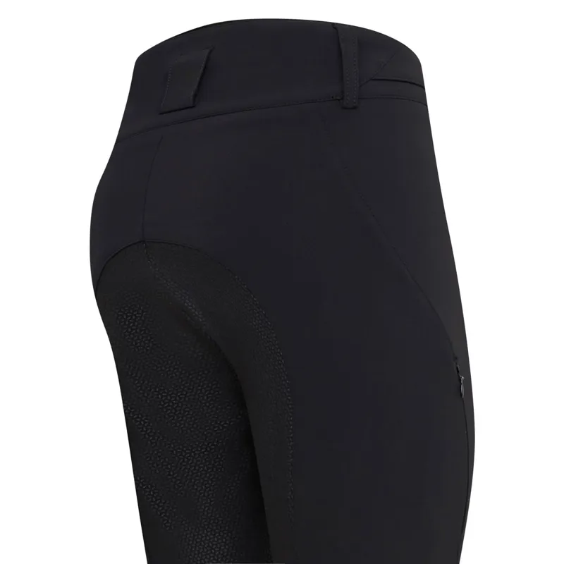 Euro-Star Jodhpur Equitation Queen Full Grip Ladies Breeches - Black-2
