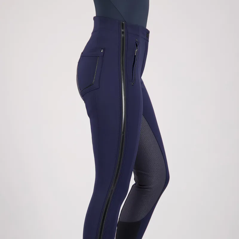 Euro-Star Wondershape Full Grip Ladies Breeches - Navy - UK20-3