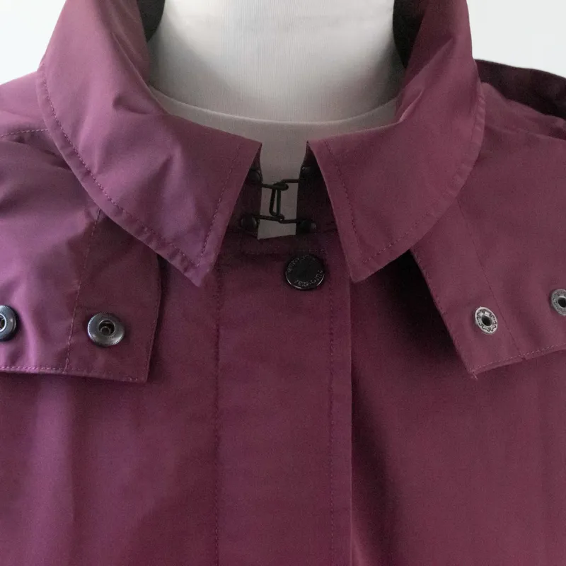 Euro-Star Chiara Ladies Long Waterproof Jacket - Dark Berry-5