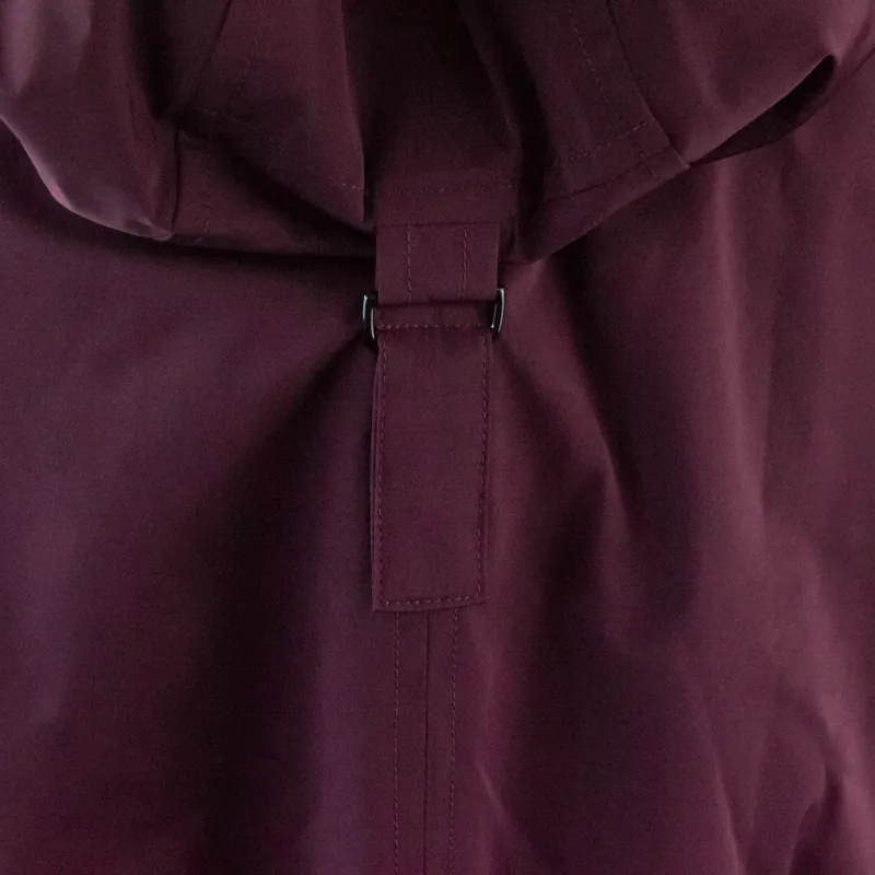 Euro-Star Chiara Ladies Long Waterproof Jacket - Dark Berry-4