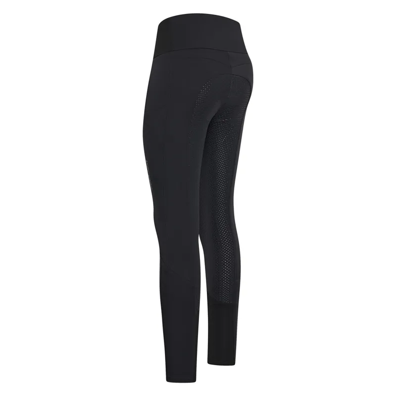 Euro-Star Equitation Queen Extra Full Grip Ladies Breeches - Black-1