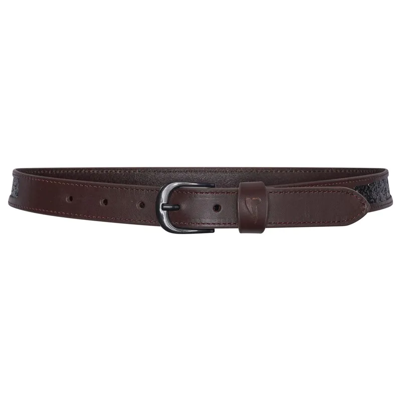 Euro-Star Glittery Ladies Belt - Dark Berry