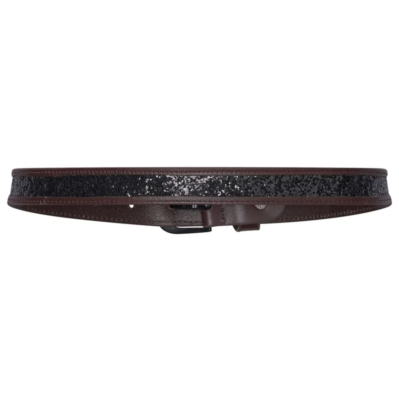 Euro-Star Glittery Ladies Belt - Dark Berry-1