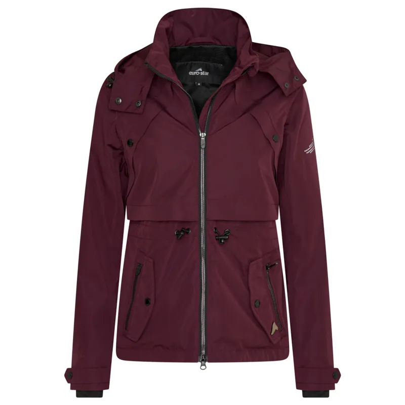 Euro-Star Luna Ladies Waterproof Jacket - Dark Berry - X-Large