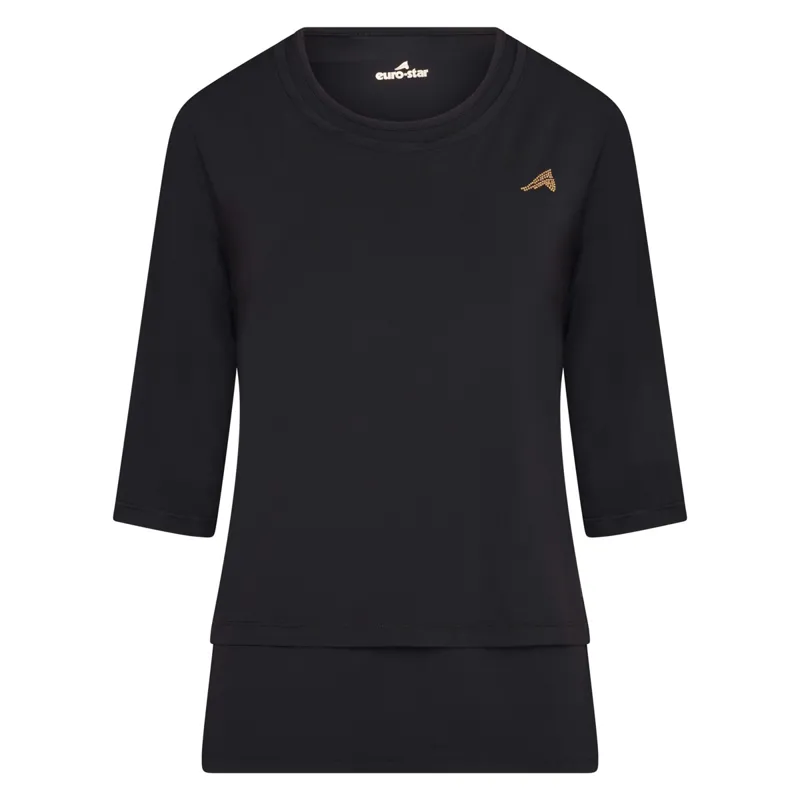 Euro-Star Wanda 2-in-1 Ladies Top - Meteorite