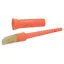EZI-GROOM Plastic Hoof Oil Brush and Cap - Orange