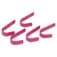 EZI-KIT Small Stable Hooks 5 Pack - Pink