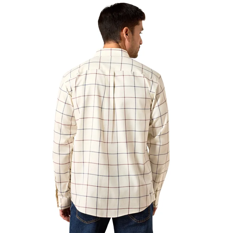 Ariat Clement Mens Shirt - Antique White Plaid-1