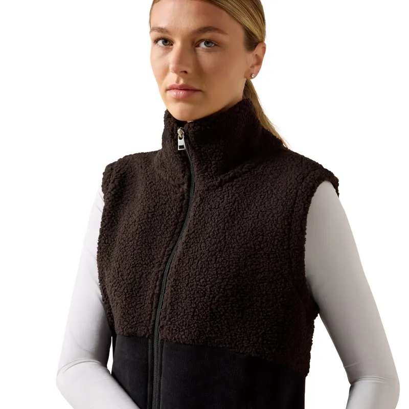 Ariat Laviolette Womens Full Zip Gilet - Black-2